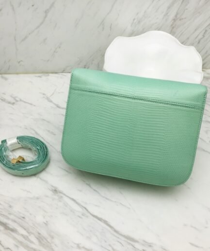 Celine Box Blue Mint Croco