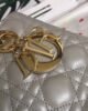 Dior Lady Medium - Silver Lambskin - GHW 24cm, 2 1536888749 1054912632 4