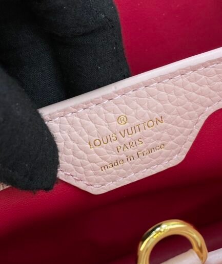 LV Capucines Pink Big Red Interior