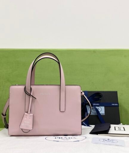 Prada Re-Edition 1995 brushed-leather mini handbag - Light Pink SHW