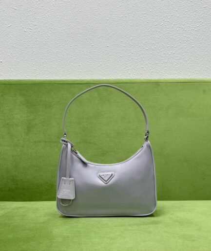 Prada Re-Edition 2005 Re-Nylon and Saffiano mini bag - Light Lavender Purple - SHW
