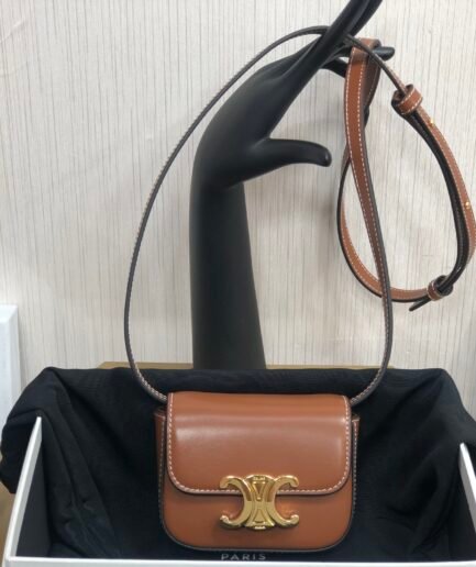 Celine Triomphe Mini Caramel
