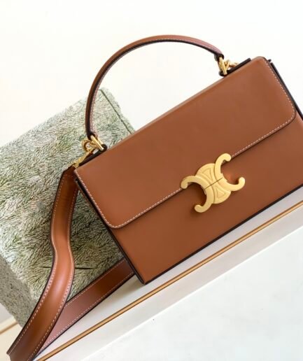 Celine Box Triomphe Caramel