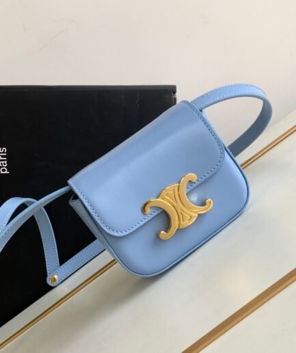 Celine Triomphe Mini Blue