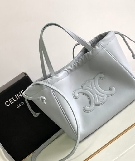 Celine Mini Cuir Cabas Grey Big