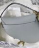 Dior Classic Medium Saddle Bag - Gray Leather -GHW 25.5cm 7 i1585631830 7498 3