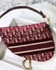 Dior Medium Saddle Bag - Burgundy Oblique Embroidery - GHW 25.5cm 2 i1603901026 2650 3