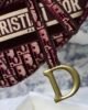 Dior Medium Saddle Bag - Burgundy Oblique Embroidery - GHW 25.5cm 8 i1603901026 9562 2