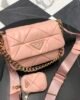 Prada System Small Leather bag - Nude pink - GHW 1 i1610950679 9638 0