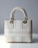 Dior Lady D-Lite Medium - Striped Off-White Embroidery - 24cm GHW 2 i1619239175 1394 7