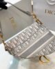 Dior Medium Saddle Bag - Gray Oblique Embroidery - GHW - 25,5cm 8 i1623386852 6817 5