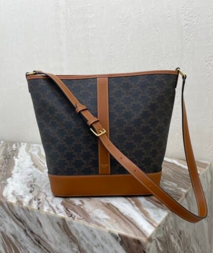 Celine Triomphe Casual Brown