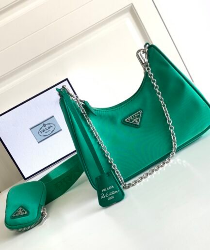 Prada Re-Edition 2005 Nylon - Green SHW