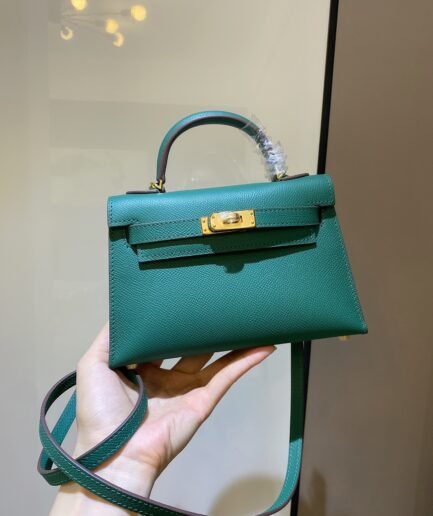 Hermes Mini Kelly - Epsom Dark Green