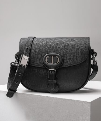 Medium Dior Bobby Bag - Black - SHW 21.5cm