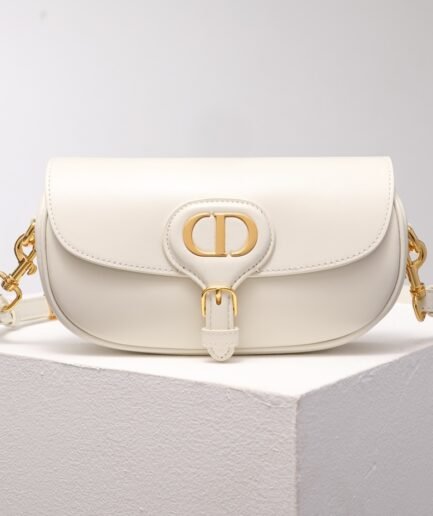 Dior Bobby East-West Bag - White - GHW 21.5cm