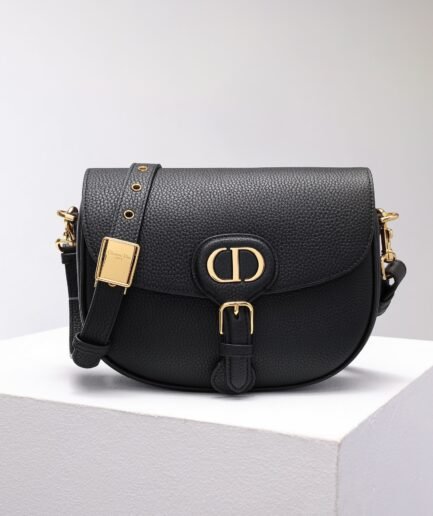 Medium Dior Bobby Bag - Black GHW - 21.5cm