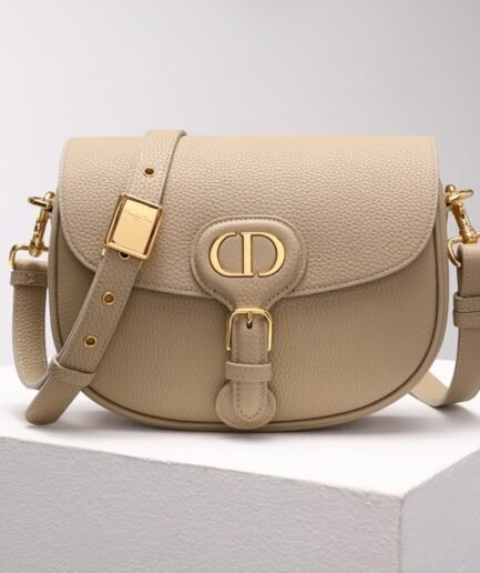 Medium Dior Bobby Bag - Beige GHW 21.5cm