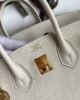 Hermes Birkin 25 Togo - Nata White - GHW 3 i1646281360 2411 5
