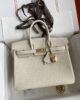 Hermes Birkin 25 Togo - Nata White - GHW 1 i1646281360 6819 0