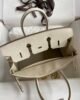 Hermes Birkin 25 Togo - Nata White - GHW 6 i1646281360 8796 6