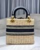 Dior Lady Medium - Woven Navy Blue - 24cm 4 i1651216729 257 2