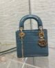 Mini Lady Dior - Light Blue - Alligator - 17cm 1 i1651985763 3795 0