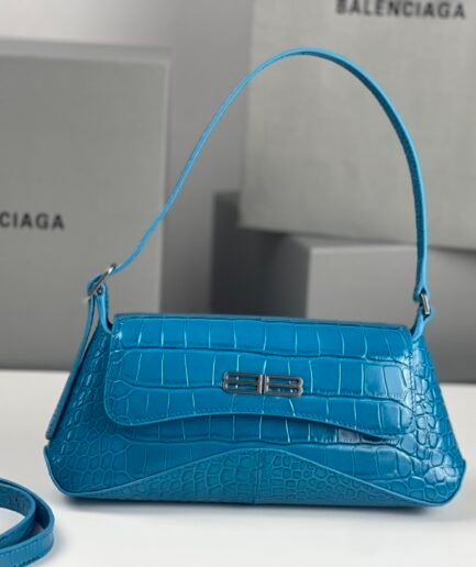 Balenciaga XX Croco Blue