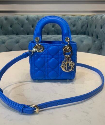 Micro Lady Dior - True Blue - GHW