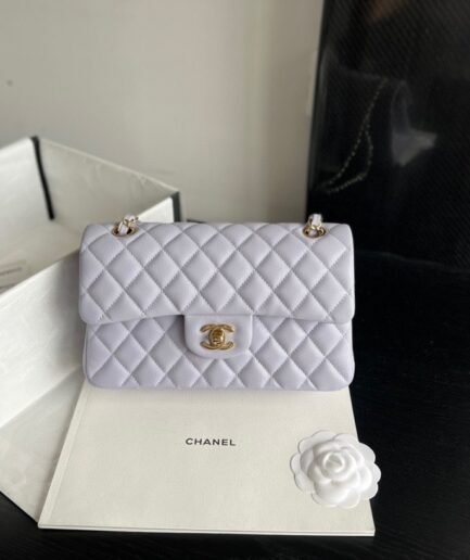 Chanel Small Flap Caviar - Lavender GHW - A01113 - 23cm
