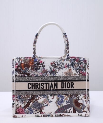 Medium Dior Book Tote - Floral - 36.5cm