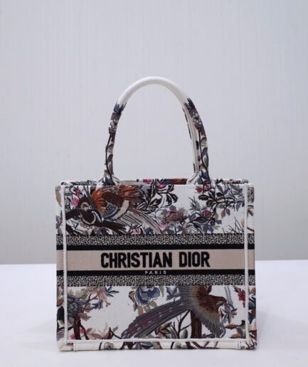 Small Dior Book Tote - Floral - 26.5cm