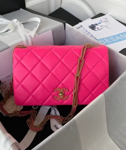 Chanel 22A Flap - Pink GHW - 26cm AS3387
