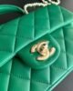 Chanel Classic Flap Mini Top Handle - Green GHW - 20cm - AS2431 5 i1660289005 517 4