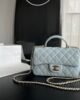 Chanel Classic Flap Mini Top Handle - Light Blue GHW - 20cm - AS2431 1 i1660392115 2235 0