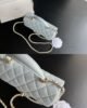 Chanel Classic Flap Mini Top Handle - Light Blue GHW - 20cm - AS2431 6 i1660392115 4944 6
