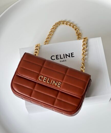 Celine Matelasse Monochrome Caramel