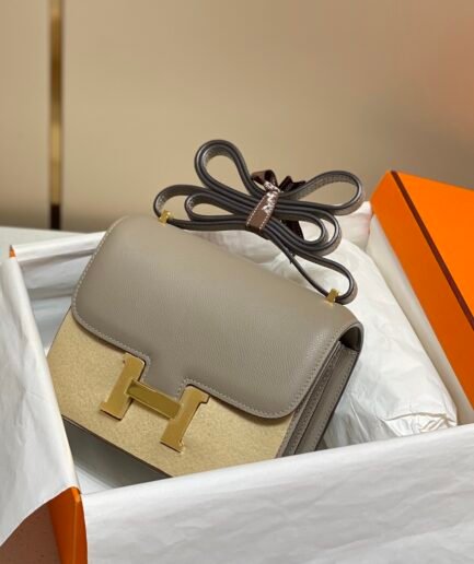 Hermes Constance 18 -  Epsom - Etoupe - Gold Hardware