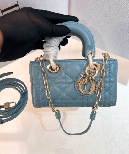 Dior D-joy Mini Lady - Light Blue