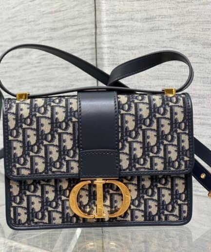 Dior Montaigne 30 - Oblique Navy Rectangular - 24cm