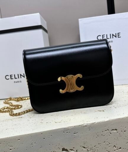 Celine Triomphe College Black