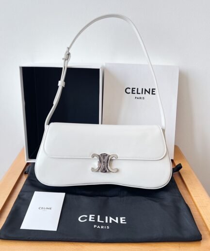 Celine Lola Bag Big White GHW